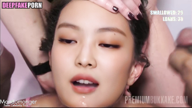 Black and white dicks cumed in her mouth (Jennie fake video) 제니 블랙핑크 [PREMIUM]