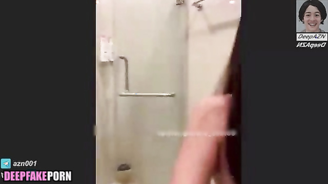 Fake Babymonster Pharita gives a blowjob in the bathroom パリタ