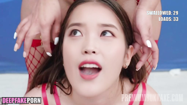 She'll have to swallow it - IU (아이유 스마트한 얼굴 변화) in adult tapes / [PREMIUM]