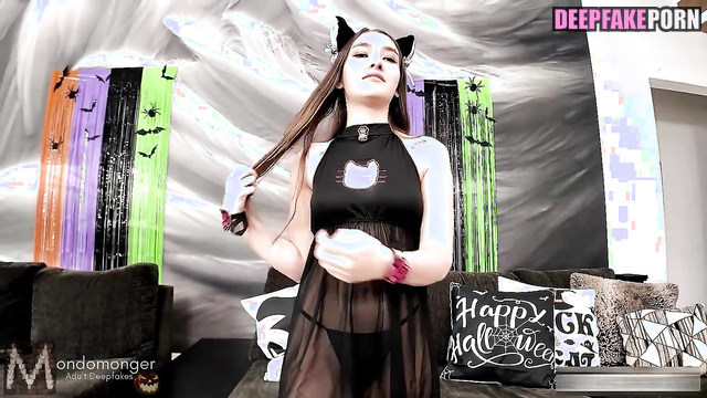 Beauty loves to feel sperm on her lips, Nancy (モモランド ディープフェイク) A.I. [PREMIUM]