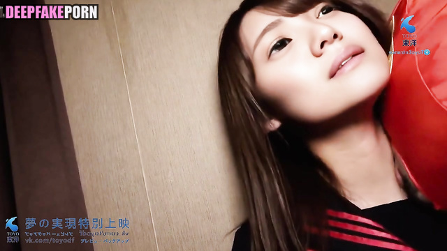 Real fake with Miyata Manamo (宮田愛萌 日向坂46) sexy nipples