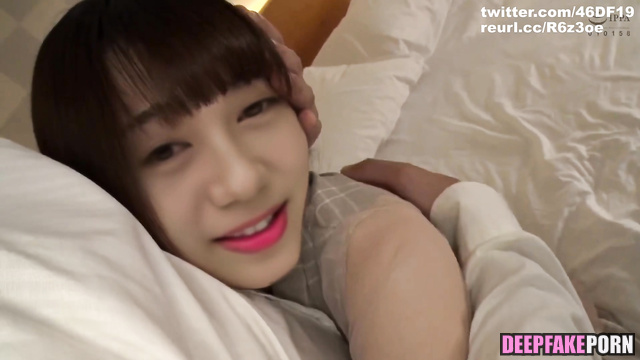 FAKE Ito Miku licks guy's feet in hotel room [J-Pop sex scene] フェイクポルノ 伊藤 美来 [PREMIUM]