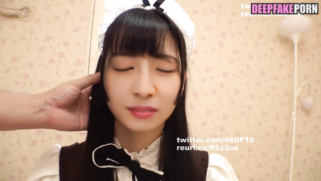 DeepFake J-Pop sex tape / shy maid Kanemura Miku is fingered フェイクポルノ 日向坂46 金村美玖 [PREMIUM]