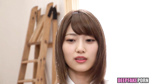 Hair of j-pop star Yamashita Mizuki Nogizaka46 is covered in cum / 乃木坂46 やました みづき フェイクポルノ [PREMIUM]