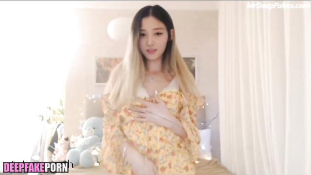 가을/Gaeul's webcam masturbation and her orgasm (deepfake) 딥페이크 IVE/아이브