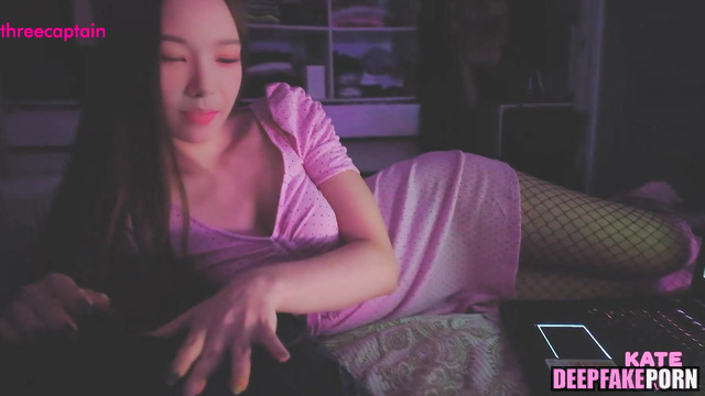 카리나/Karina did blowjob in sexy fishnet aespa (에스파) deepfake 딥페이크 [PREMIUM]