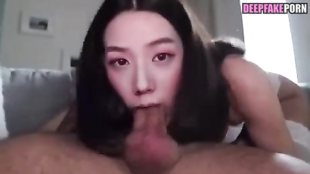 지수 Jisoo uses her deep throat to suck cock deepfake (블랙핑크) BLACKPINK