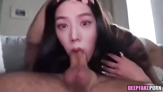 지수 Jisoo uses her deep throat to suck cock deepfake (블랙핑크) BLACKPINK