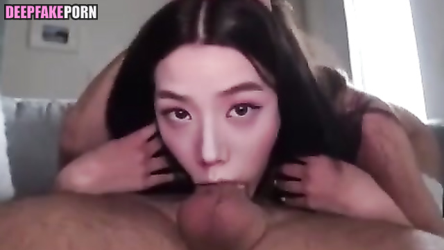 지수 Jisoo uses her deep throat to suck cock deepfake (블랙핑크) BLACKPINK