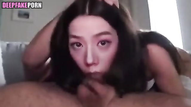 지수 Jisoo uses her deep throat to suck cock deepfake (블랙핑크) BLACKPINK