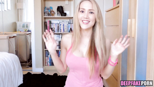 AI big tits schoolgirl Park Min-young masturbates on cam 인공 지능 박민영 수음