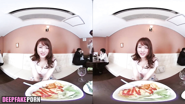 Satomi Ishihara deepfake ディープフェイク エロ VR sex date after dinner  石原 さとみ