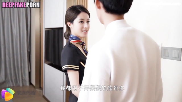 Deepfake how Dilireba 迪丽热巴 satisfies her client at work (智能換臉)