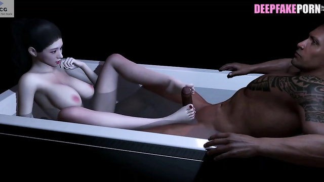 지수 Jisoo makes footjob in 3D animation 딥페이크/deepfake (BLACKPINK 블랙핑크)