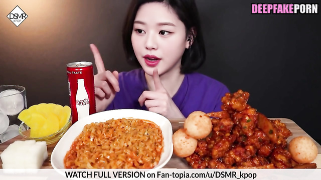 Wonyoung 장원영 eats in ASMR deepfake and looks sexy (아이브 IVE) 딥페이크