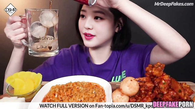 Wonyoung 장원영 eats in ASMR deepfake and looks sexy (아이브 IVE) 딥페이크