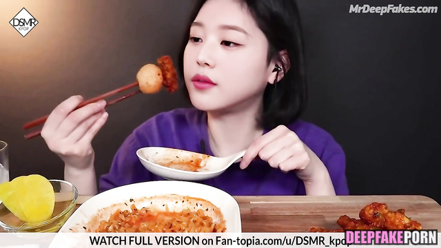 Wonyoung 장원영 eats in ASMR deepfake and looks sexy (아이브 IVE) 딥페이크