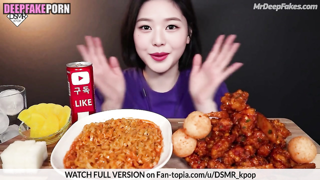 Wonyoung 장원영 eats in ASMR deepfake and looks sexy (아이브 IVE) 딥페이크
