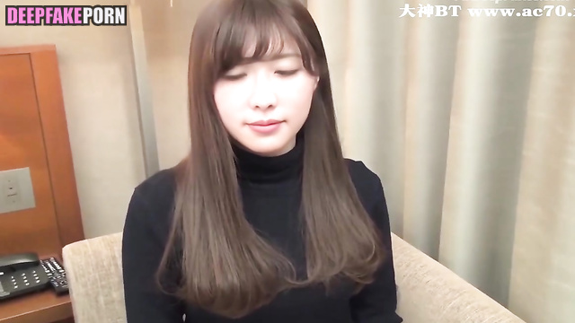 Shy 林志玲/Lin Chi-ling 智能換臉 deepfake sucks like professional slut