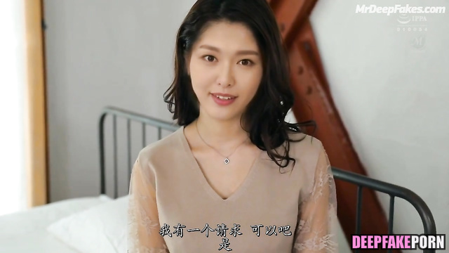 唐嫣 Tang Yan squeezes her big and outstanding boobs deepfake porn 智能換臉