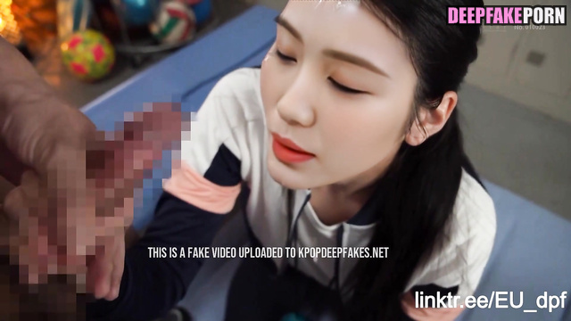 Xiaoting (샤오팅) in new fake porn 가짜 포르노 sucks to gym trainer Kep1er/케플러