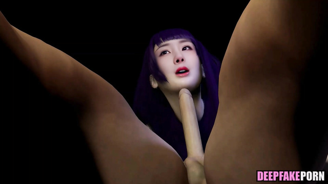 fake Yang Mi as Genshin Impact Raiden Shogun Sex Scene